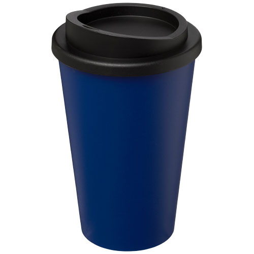 Gobelet publicitaire isolant 350ml Americano® Bleu / Noir